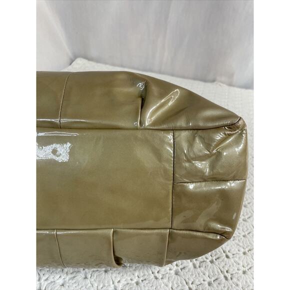 Coach Madison Maggie GOLD Patent Leather Shoulder HOBO Bag K1169-18760 - Picture 6 of 16